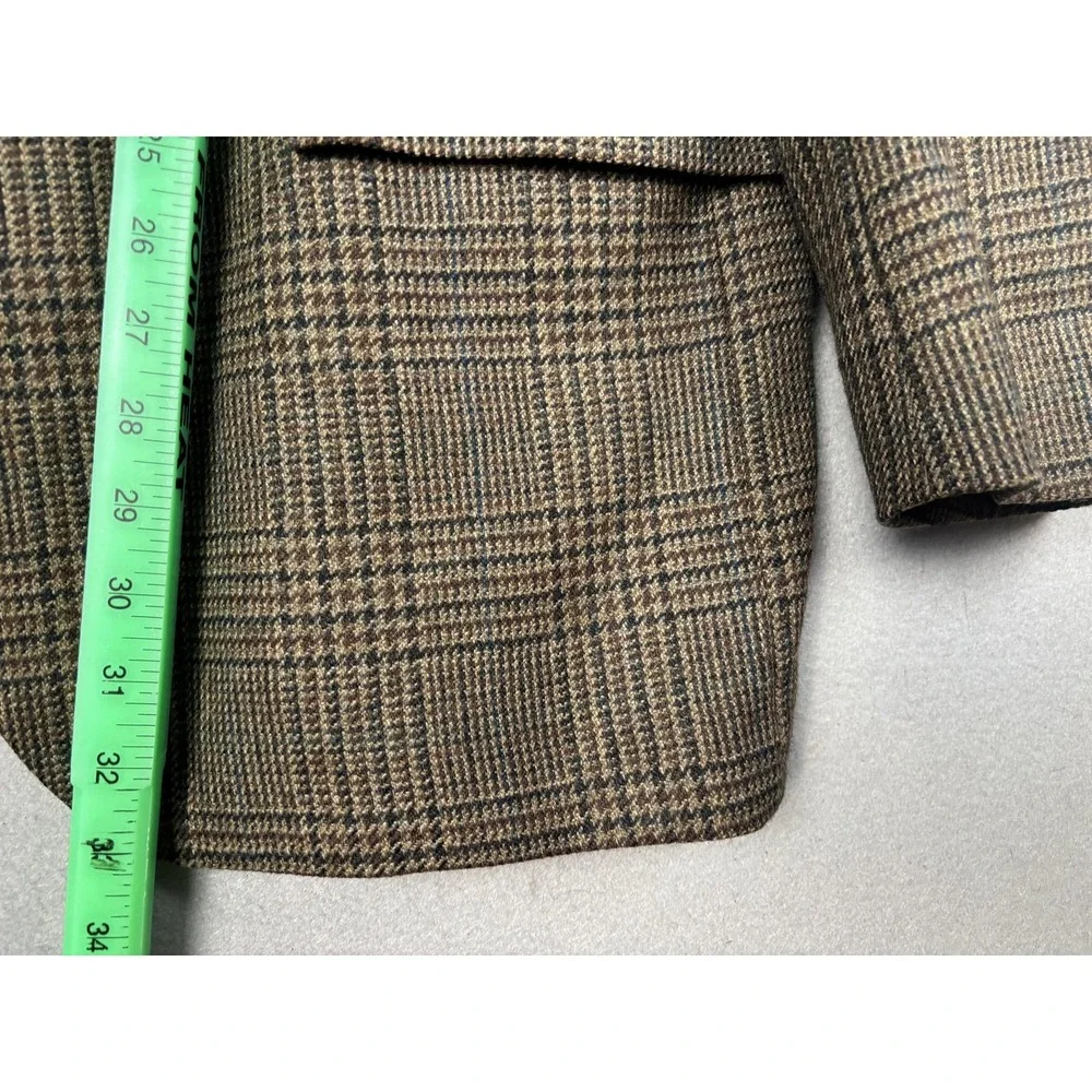 Chaps Ralph Lauren Blazer Mens 46 Brown Plaid Check Wool Tweed Sport Coat Canada